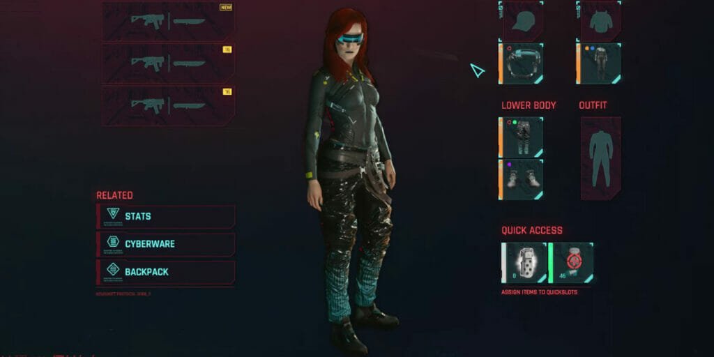 cyberpunk 2077 outfits