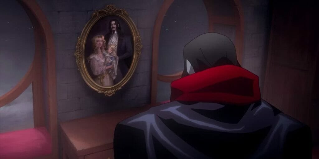 A shot of Dracula from Netflix's Castlevania