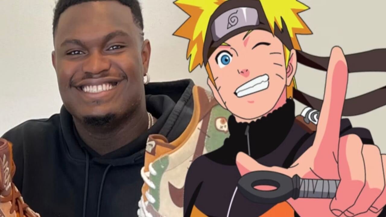Zion Williamson Anime Naruto, NBA anime